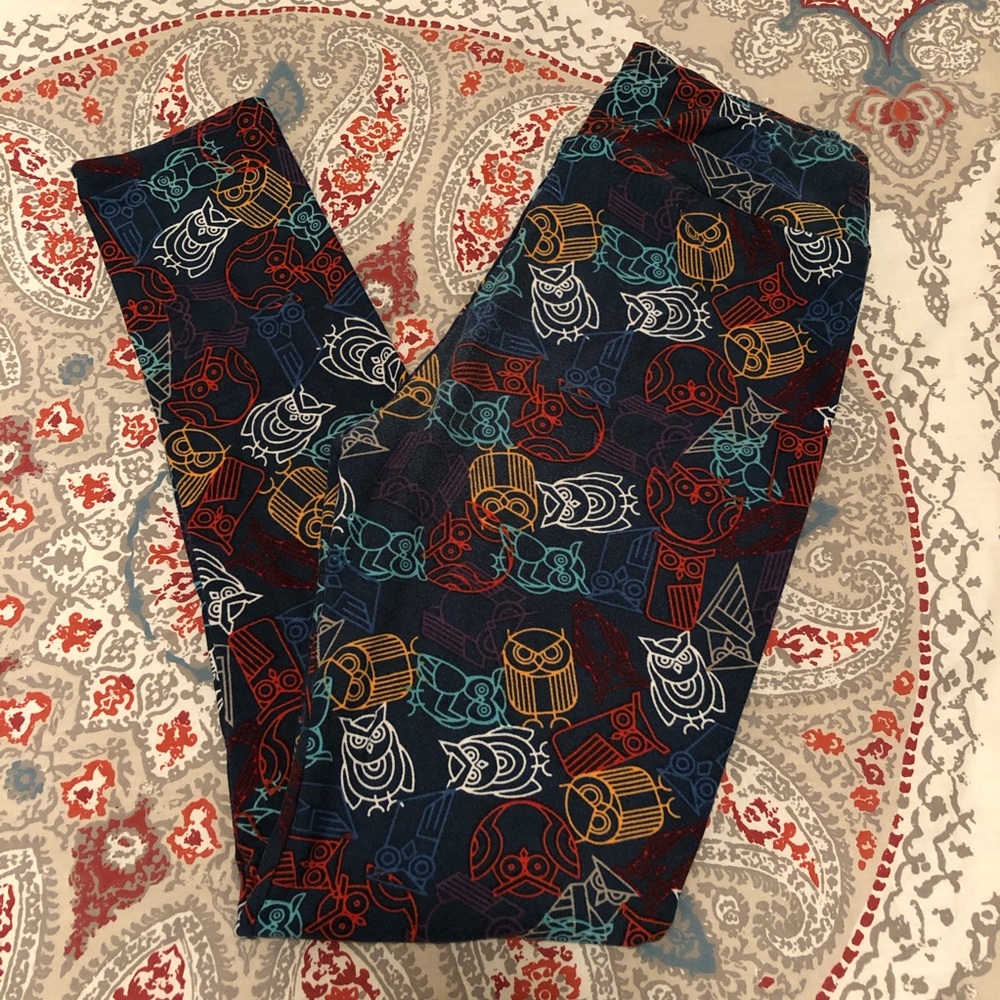 LuLaRoe tween size leggings - owls! 🦉